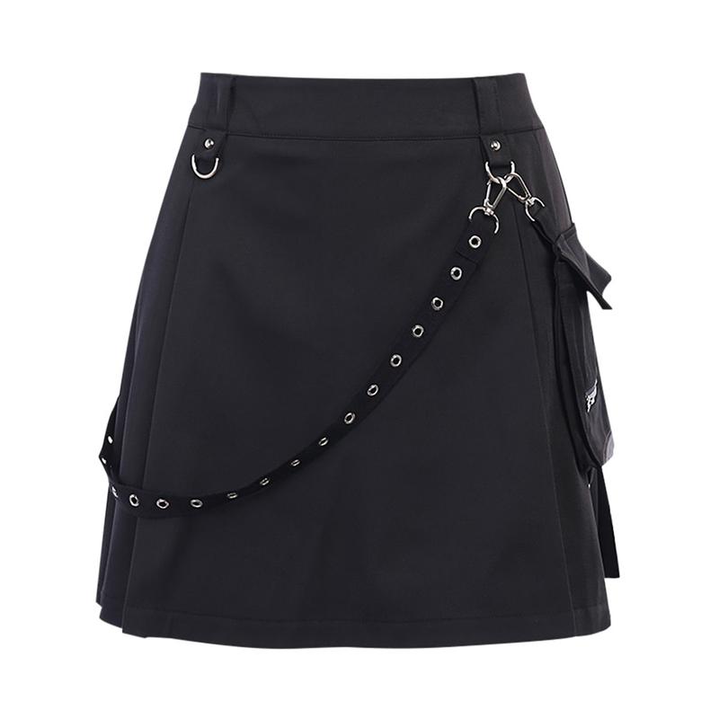 Women Mini Skirt Y2K Girls Harajuku Gothic Punk Lace Up High Waist A-Line Dark Academia Aesthetic Skirts Short Club Plaid Skater