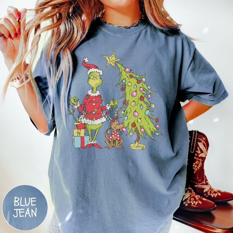 Christmas Tree Crewneck Sweatshirt, Whimsical  Max Tree Sweater,  Christmas Tree Shirt,Holiday Christmas Characters, Christmas Sweater, Christmas Shirts for Women, Girly Christmas Sweater, Merry Christmas, The Boys of Winter Christmas Christmas Tree