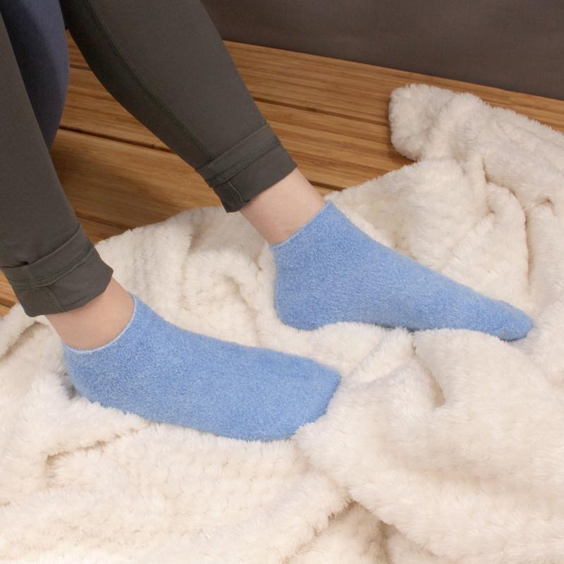 Women's Super Aloe Infused Fuzzy Nylon Socks, Assortments