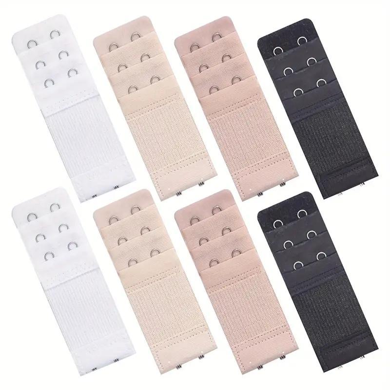 Women's Bra Extender Set, 8 Counts Adjustable Elastic Bra Extender, Easy-to-use Bra Extension Strap, Sewing Accessories for Women