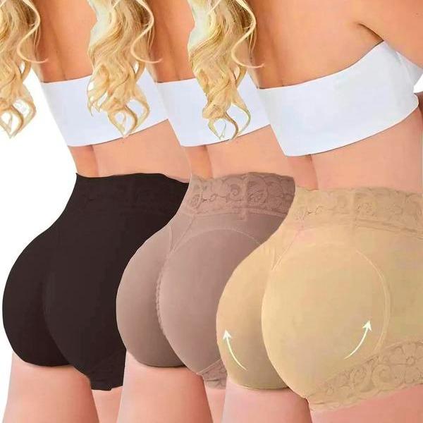 Women's Recycled Nylon Lace Underwear 3pcs Body Shaper Panty Set - Panties, Cotton Lace High Lace High Comfort Fabric