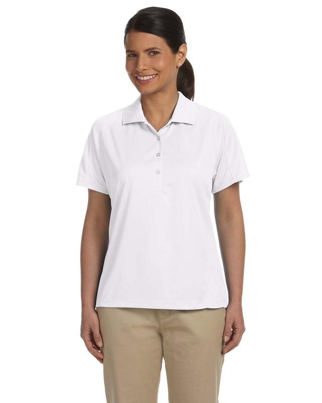 Harriton Ladies' Polytech Mesh Insert Polo