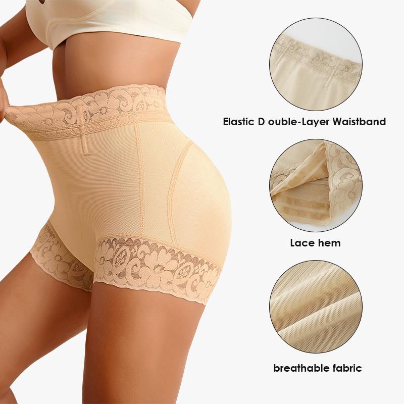 Women's Recycled Nylon Lace Underwear 3pcs Body Shaper Panty Set - Panties, Cotton Lace High Lace High Comfort Fabric