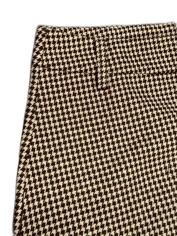 Women's Houndstooth Print Wrap Shorts, Elegant High Waist Asymmetrical Hem Skort for Daily Outdoor Wear, Women's Bottoms for Fall