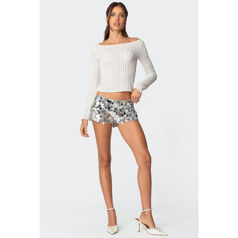 Sephira Sequin Micro Shorts