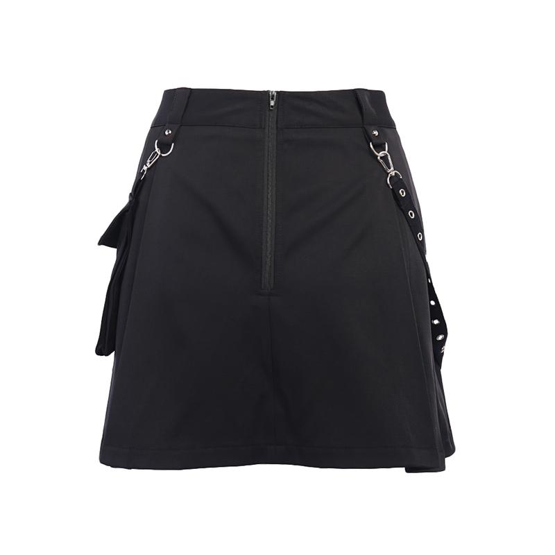 Women Mini Skirt Y2K Girls Harajuku Gothic Punk Lace Up High Waist A-Line Dark Academia Aesthetic Skirts Short Club Plaid Skater