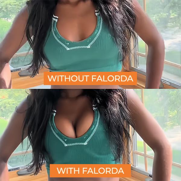 Falorda Upgrade Bra Pads Inserts, Invisible Double sided Sticky Bra Inserts Push Up Low-cut, Backless Dress, Bikinis, Boomba Bra Inserts Reusable