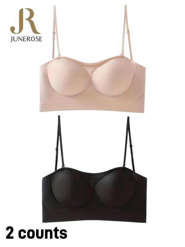 Women's Criss Cross Backless Bra, Soft Comfort Breathable Solid Wireless Bra for Daily Wear, Lingerie for All Seasons