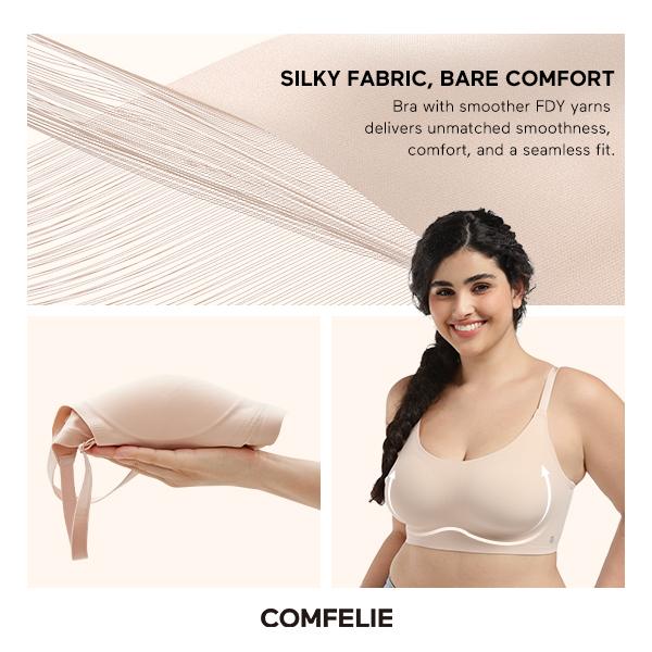 COMFELIE Comfort Everday Bra for Women, V-neck vest style underwear,Comfort Bra EB090-EB091 Womenswear Basic  underwear