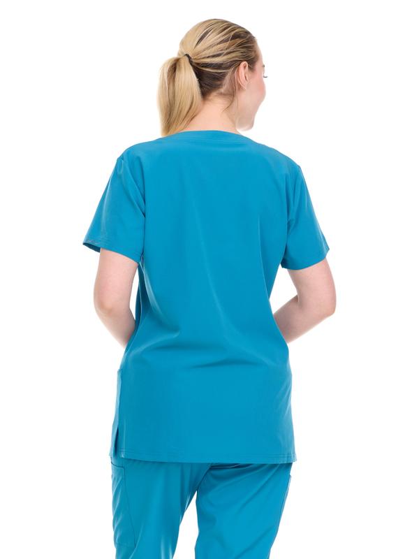 Short Sleeve Nurse Scrubs for Women - Lightweight & Breathable Medical Uniform | Stylish Design with Functional Pockets for Everyday Use