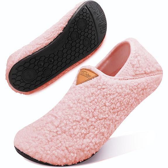 CozySlipper Socks - Soft, Lightweight, Non-Slip, Portable Sandals with Rubber Sole for Home, Travel, Hotel, Indoor, Outdoor Use - Perfect for Women and Men