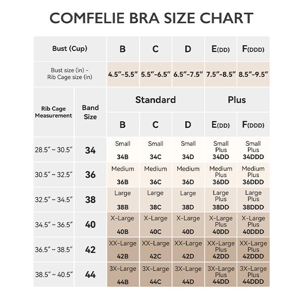 COMFELIE Comfort Everday Bra for Women, V-neck vest style underwear,Comfort Bra EB090-EB091 Womenswear Basic  underwear