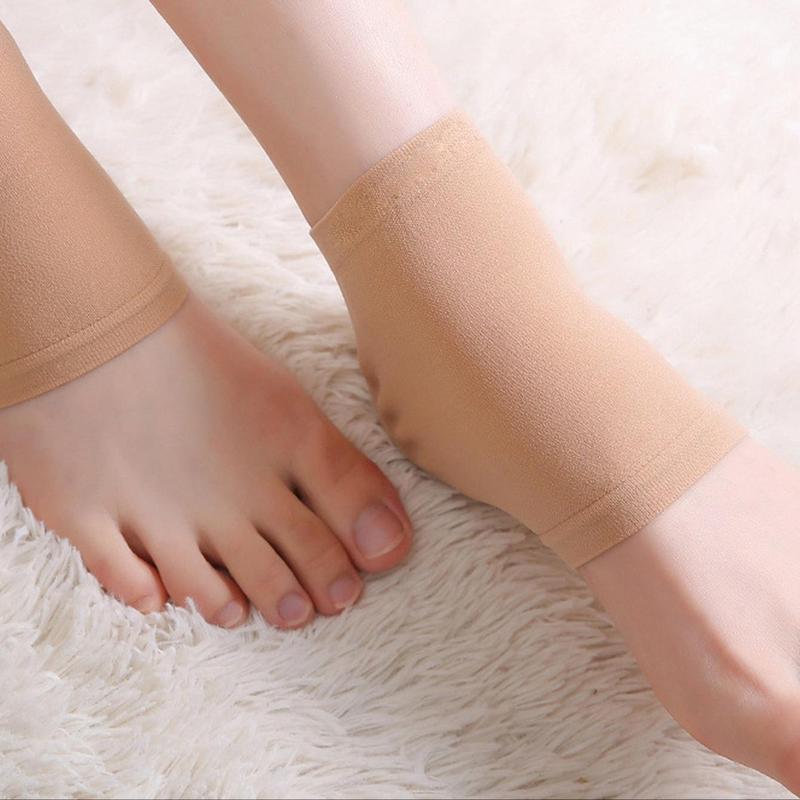 1 Pair Heel Skin Moisturizing Sleeves, Hydrating and Dead Skin Exfoliating Heel Socks, Natural Moisturizing Heel Socks, Foot Treatment Gel Socks, Invisible Heel Cover Sock, Christmas, Christmas Gift