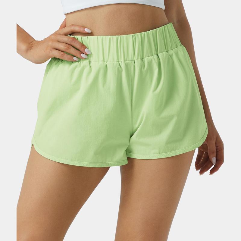 Halara High Waisted Dolphin Hem Casual Shorts 2