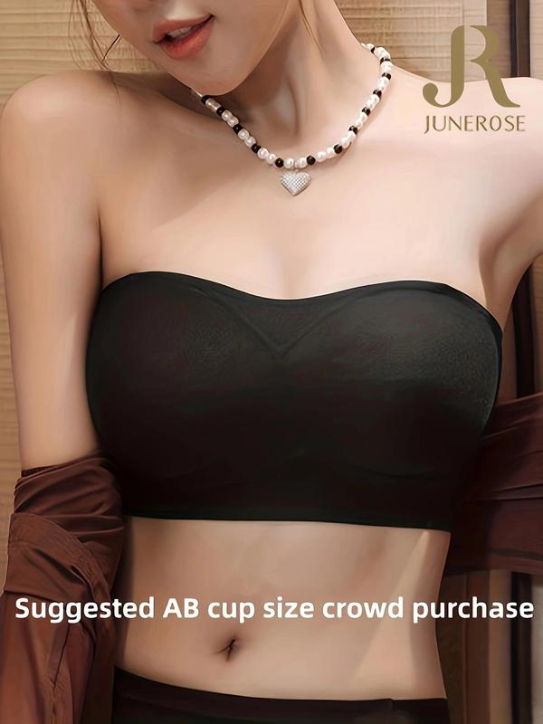 Women's Criss Cross Backless Bra, Soft Comfort Breathable Solid Wireless Bra for Daily Wear, Lingerie for All Seasons