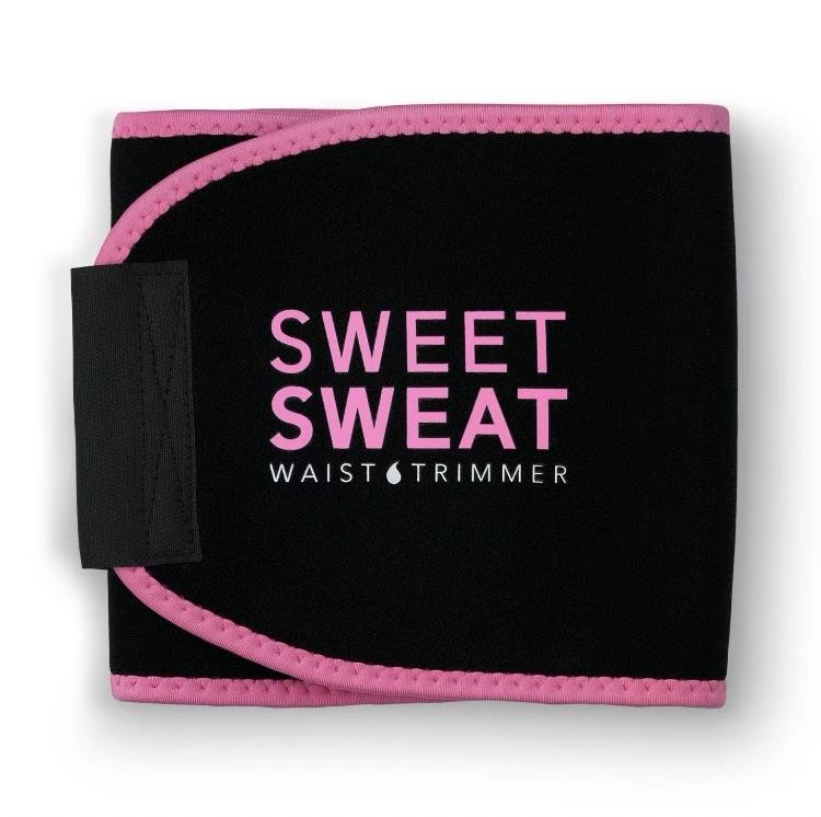 Sweet Sweat Toned Ab Trainer forWomen and Men |Premium WaistTrainer Belt to 'Tone' your StomachArea (Pink+Yellow+Black)