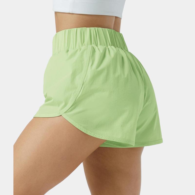 Halara High Waisted Dolphin Hem Casual Shorts 2