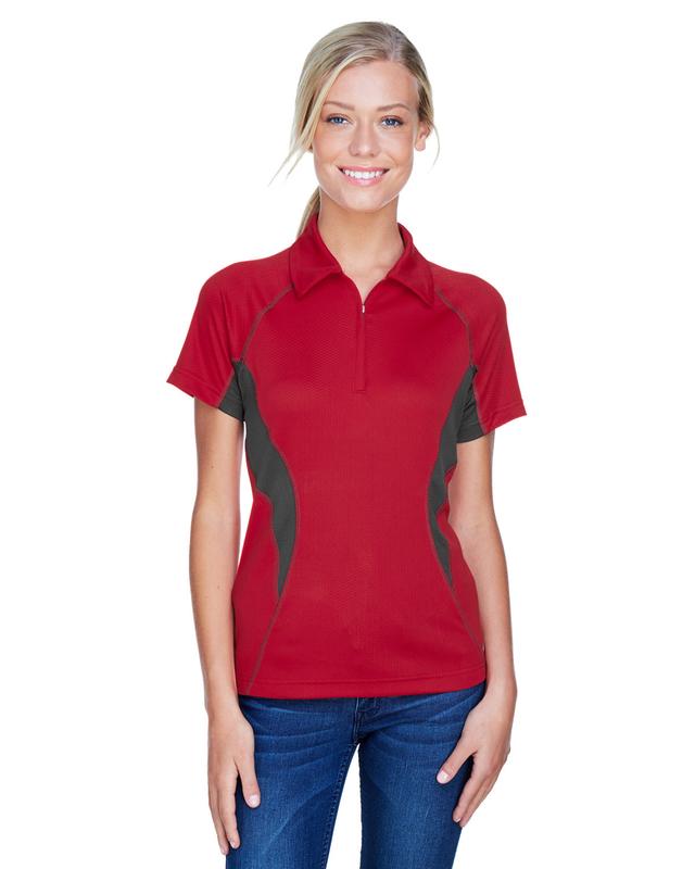 North End Ladies' Serac UTK CoolLogik™ Performance Zippered Polo