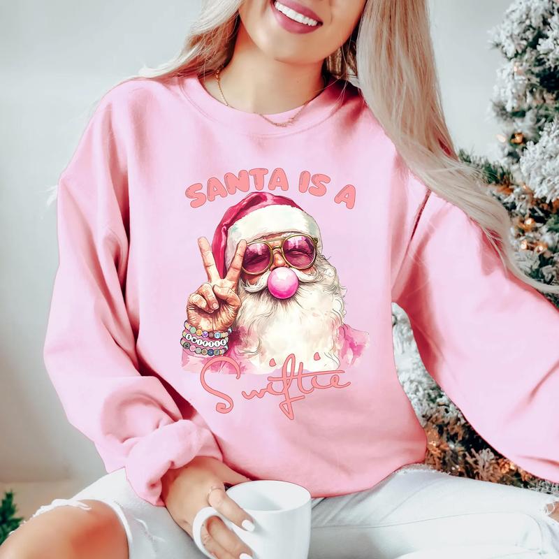 Santa Is A Sw!ftie Sweatshirt, Christmas Santa Shirt,  Merry Sweatshirt  Hoodie