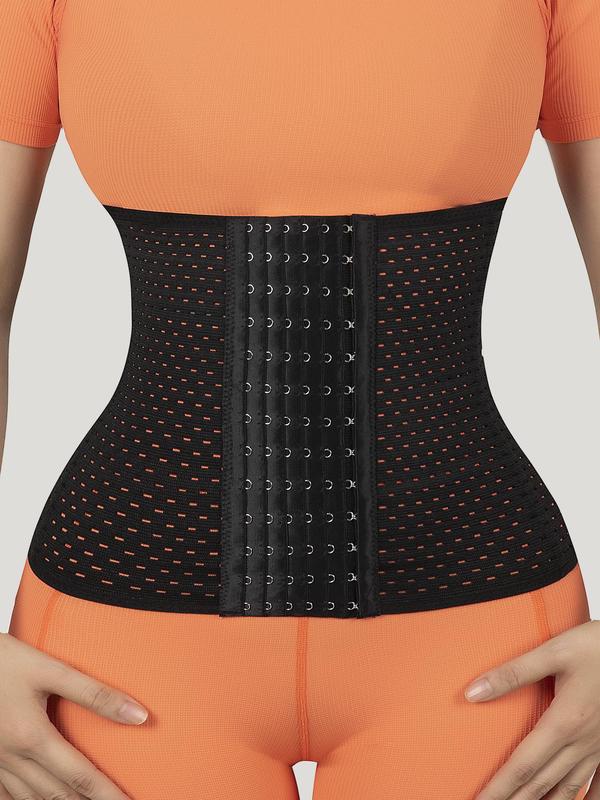 Women's Adjustable Hook & Eye Closure Corset Belt, Breathable Comfortable Tummy Control Shaper, Tummy Tuck Waist Cincher for Women