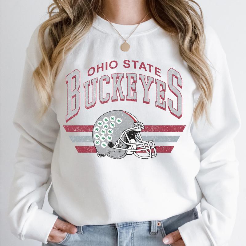 Ohio State Buckeyes Vintage Football NCAA Sweatshirt, Vintage Ohio State University Sweatshirt, Unisex Vintage Sweatshirt NCAA, Classic Sport Sweatshirt, Gifts For Football Fan Sport