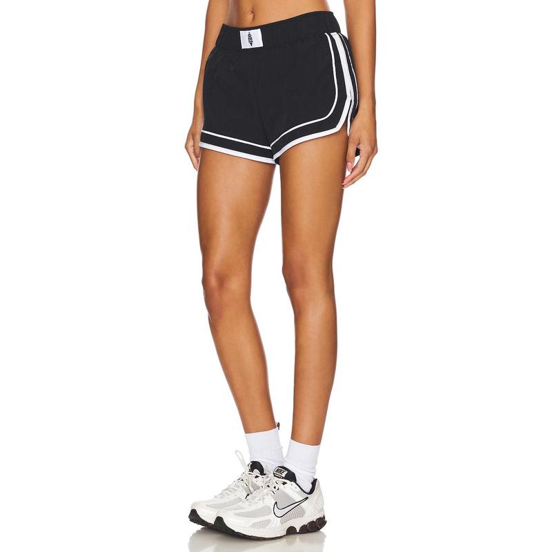 Free People X FP Movement Varsity Blues Short in Oyster Combo