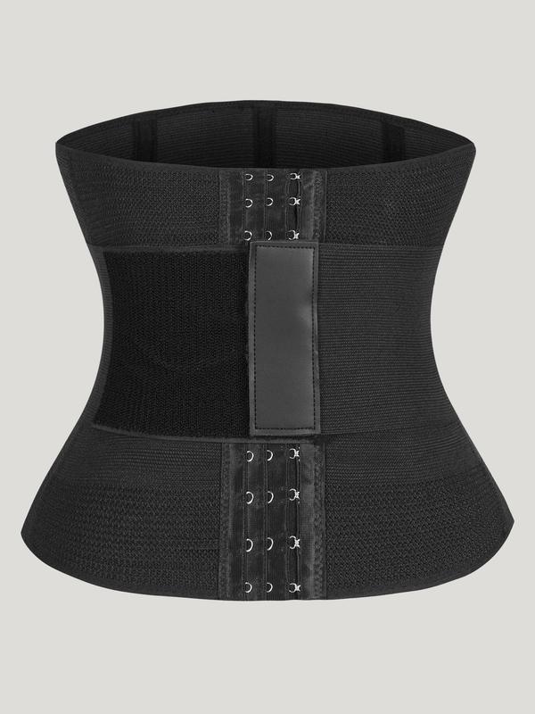 Women's Solid Faja Shapewear Tummy Control, Useful Waist Trainer, Adjustable Hook and Eye Closure Shapewear Bodysuit, Back-to-school Clothing, Women's Sexy Shapewear Clothing, Fall Wear 2024, Fallfreshness Clothes, Fall Wear Black Girl