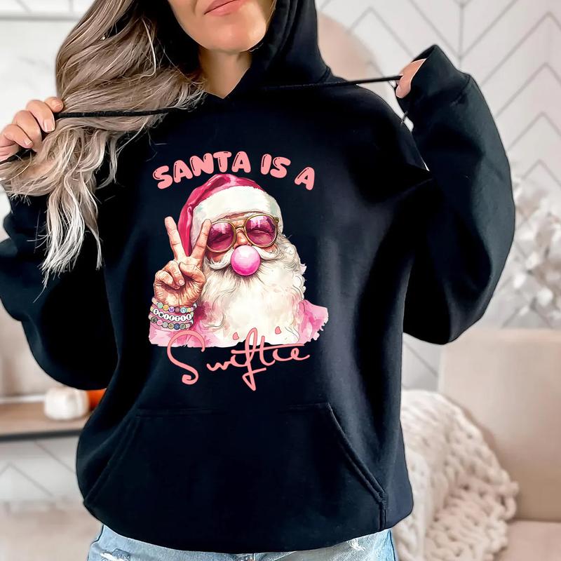 Santa Is A Sw!ftie Sweatshirt, Christmas Santa Shirt,  Merry Sweatshirt  Hoodie