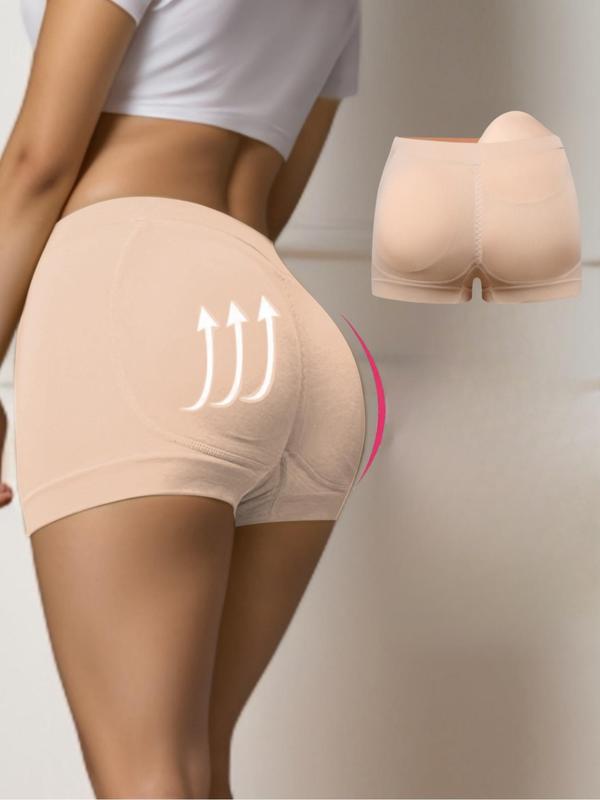 Women's Skin-friendly Breathable Comfy Stretchy Seamless Boyshort Panties with Removable Hip Pad, Breathable Butt Enhancer Shaping Shorts, Women's Shaping Bottoms for All Seasons