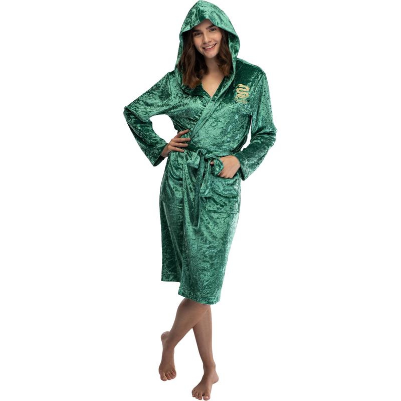 Harry Potter Womens Velvet Robe Hogwarts Houses