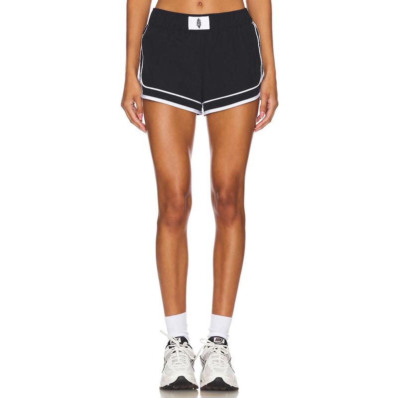 Free People X FP Movement Varsity Blues Short in Oyster Combo