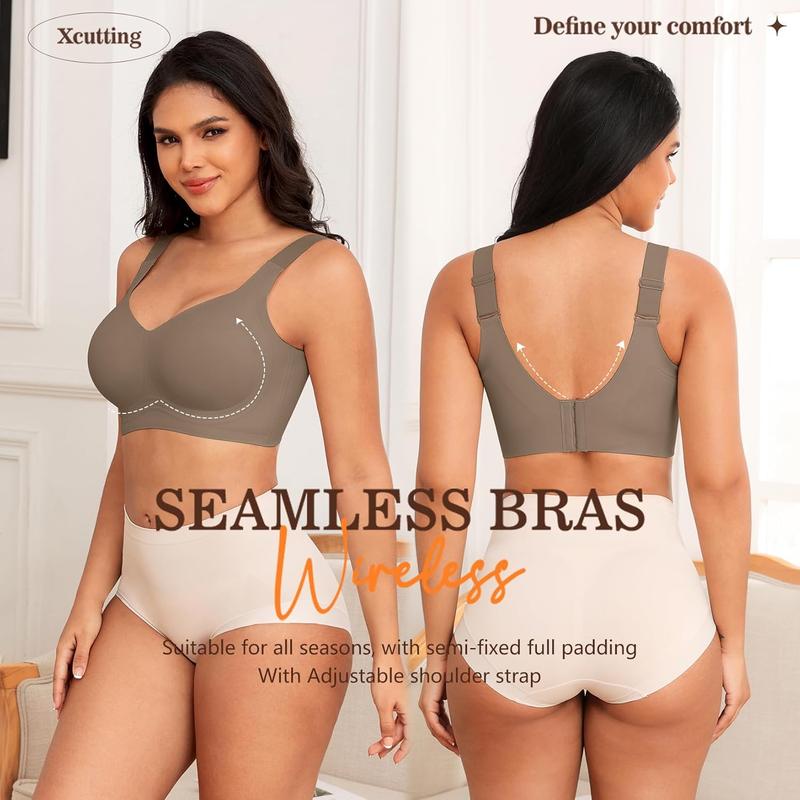 Women Wirefree Bras for Women  Coverage No Underwire Everyday Bras Comfortable Wireless Padded Bras