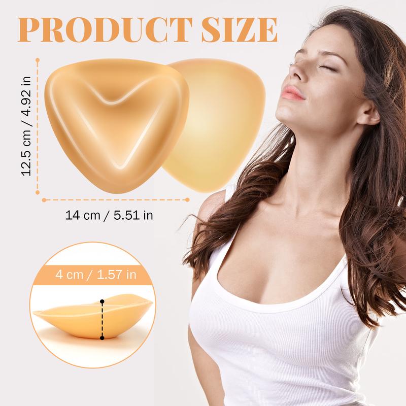 Invisible Comfort Silicone Adhesive Bra,Bra Inserts Double-side Sticky Bra Swimsuit Boob Lift Padding for Strapless Styles