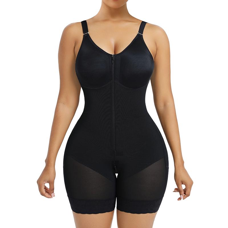 Women’s YIANNA Fajas Colombianas shapewear  Tummy Control Butt Lifter Shaper with Zipper Crotch detachable shoulder strap Womenswear Compression