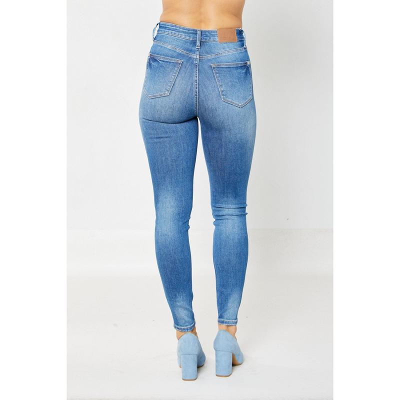 JUDY BLUE HI WAIST TUMMY CONTROL CLASSIC SKINNY JEANS