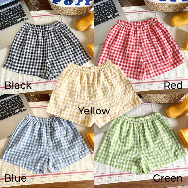 Personalized NCAA College Football Gingham Shorts, Women Gingham Shorts, Gift for Bed Party