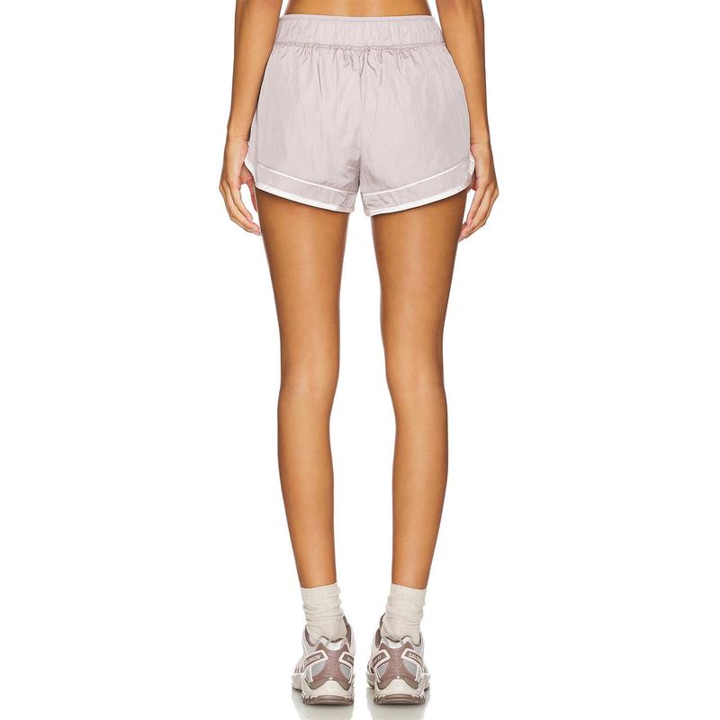 Free People X FP Movement Varsity Blues Short in Oyster Combo