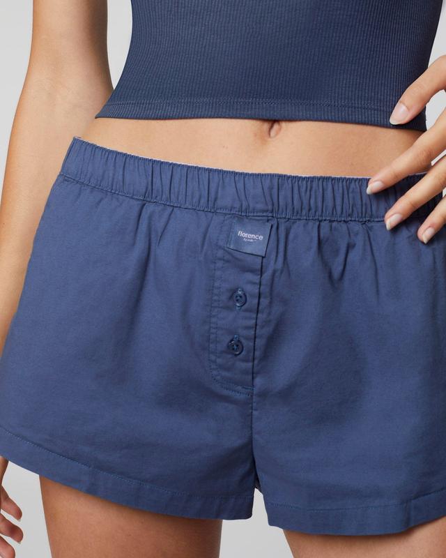 Sunburst Boxer Shorts | Trendy Summer Sleepwear with Colorful Waistband & Stretchy Cotton Poplin | Versatile, Comfortable Lounge Shorts for All-Day Wear & Stylish Street Looks