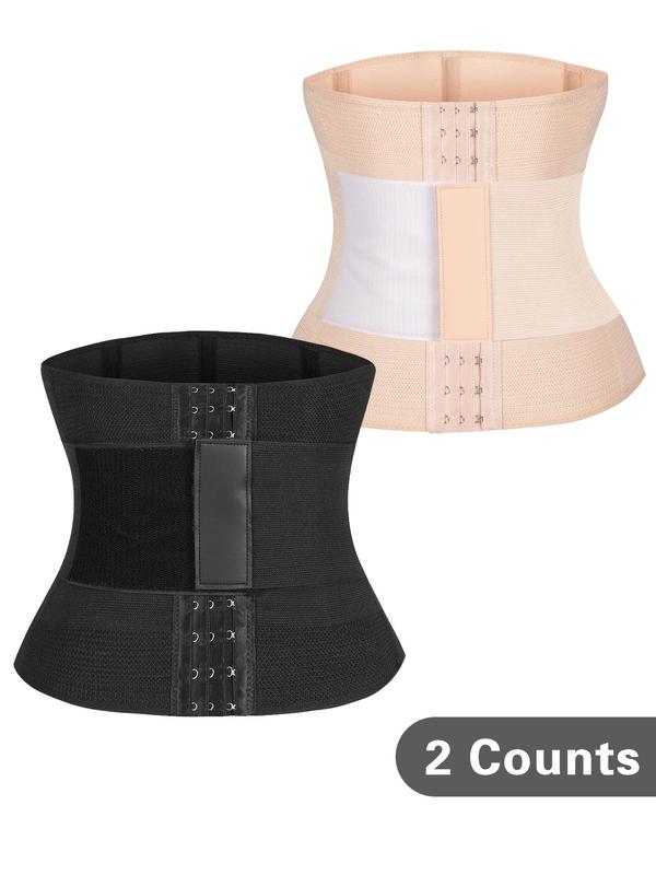 Women's Solid Faja Shapewear Tummy Control, Useful Waist Trainer, Adjustable Hook and Eye Closure Shapewear Bodysuit, Back-to-school Clothing, Women's Sexy Shapewear Clothing, Fall Wear 2024, Fallfreshness Clothes, Fall Wear Black Girl