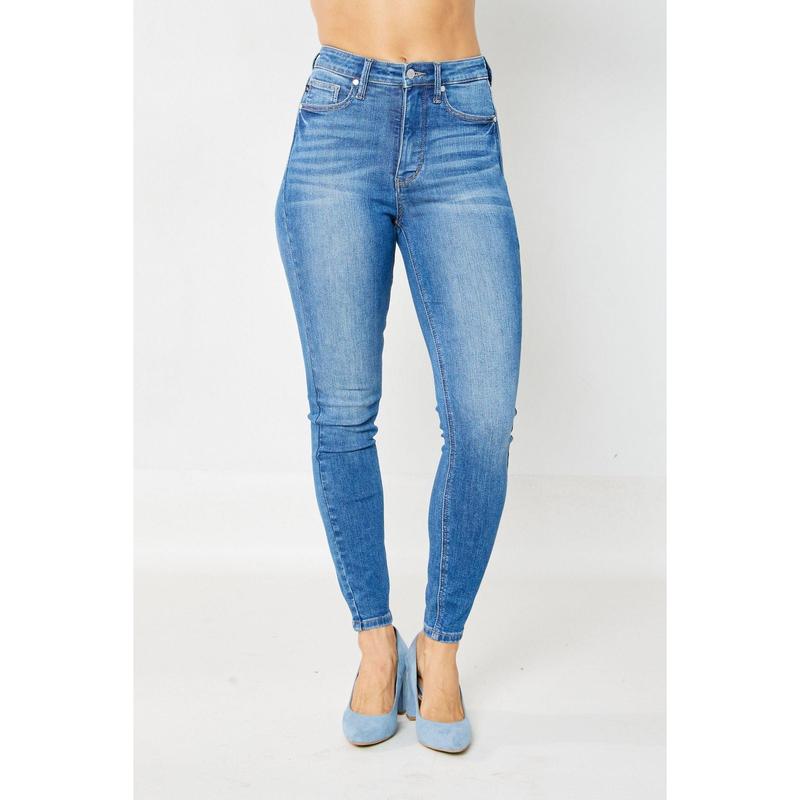 JUDY BLUE HI WAIST TUMMY CONTROL CLASSIC SKINNY JEANS